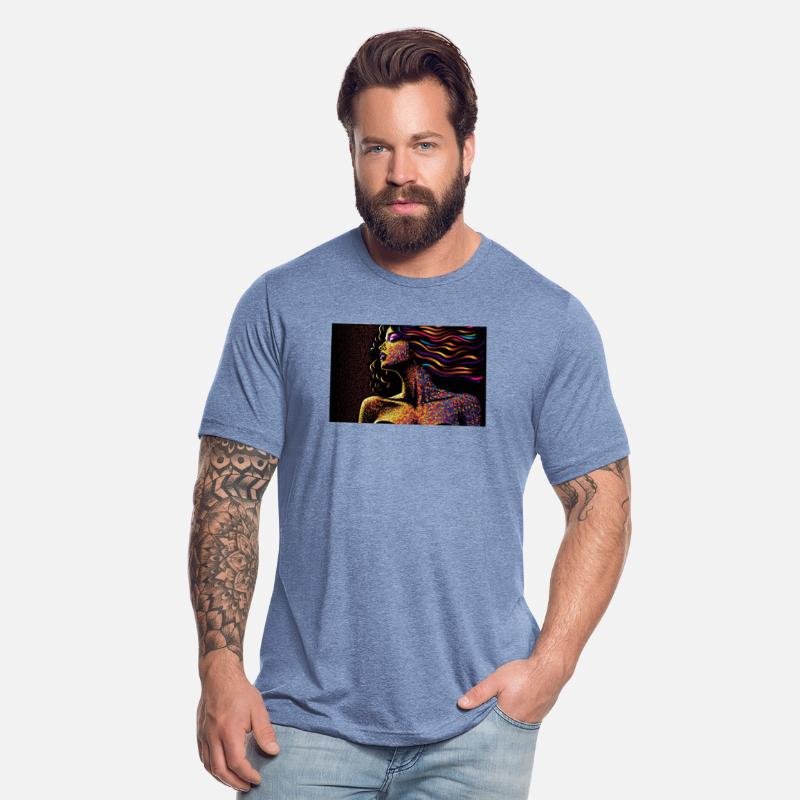 Dazzling Night - Colorful Abstract Portrait