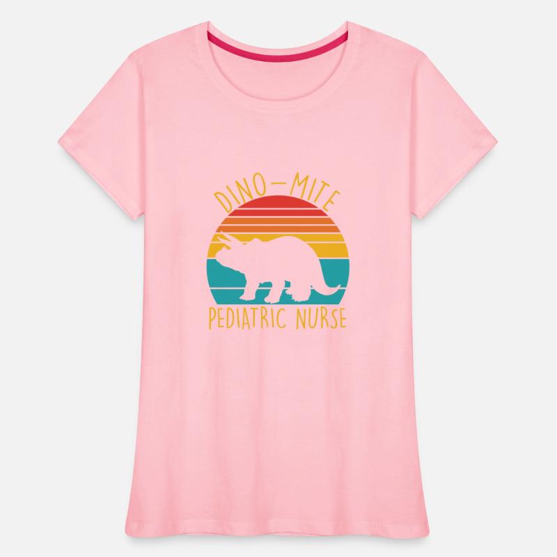 Dino-mite Pediatric Nurse Retro Apparel