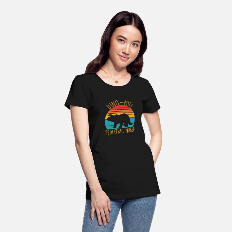 Dino-mite Pediatric Nurse Retro Apparel
