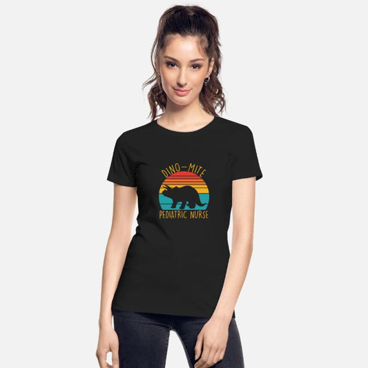 Dino-mite Pediatric Nurse Retro Apparel