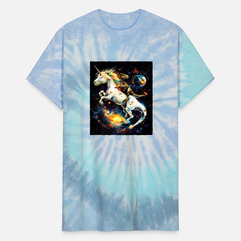 Dinosaur Riding Unicorn Premium