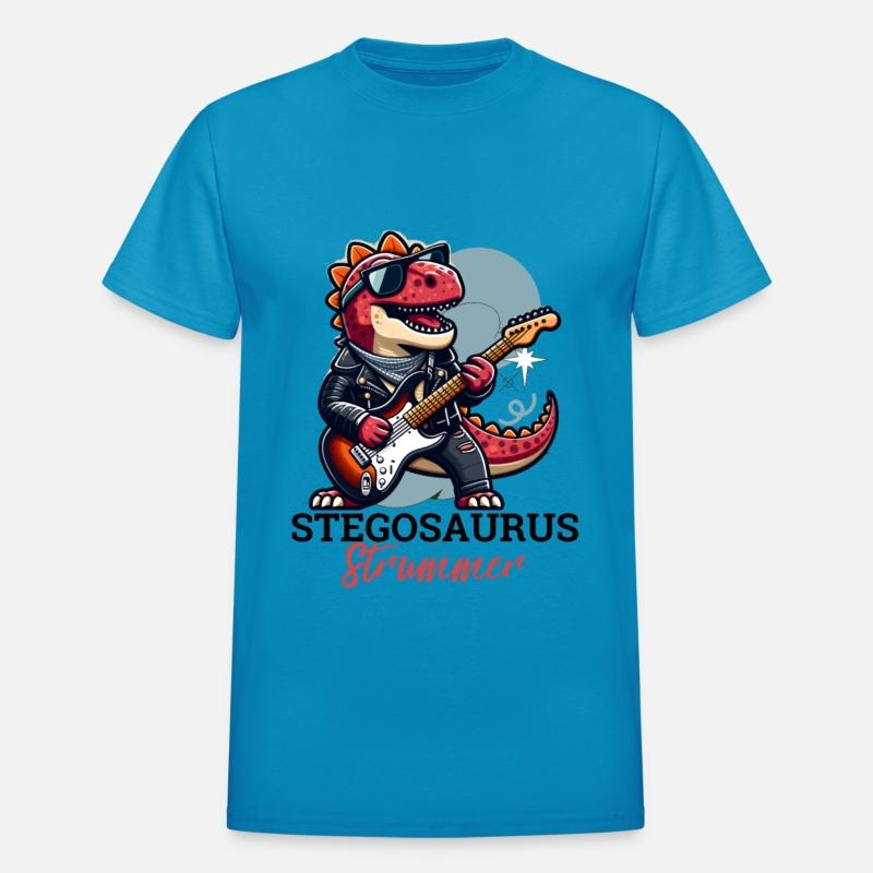 Dinosaur tshirt design Stegosaurus Strummer