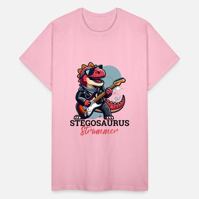 Dinosaur tshirt design Stegosaurus Strummer