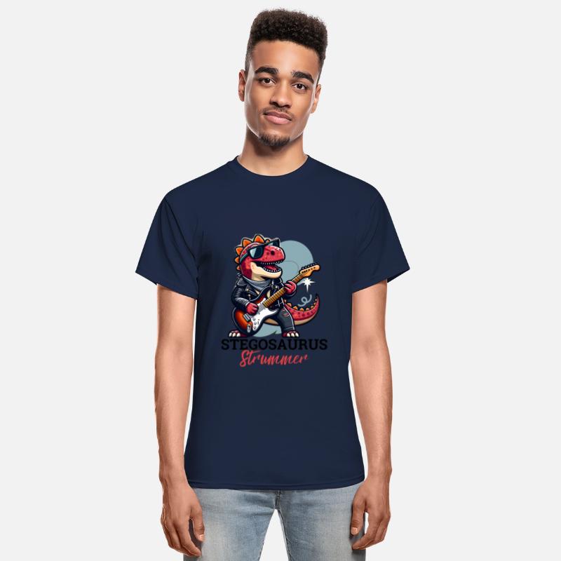 Dinosaur tshirt design Stegosaurus Strummer