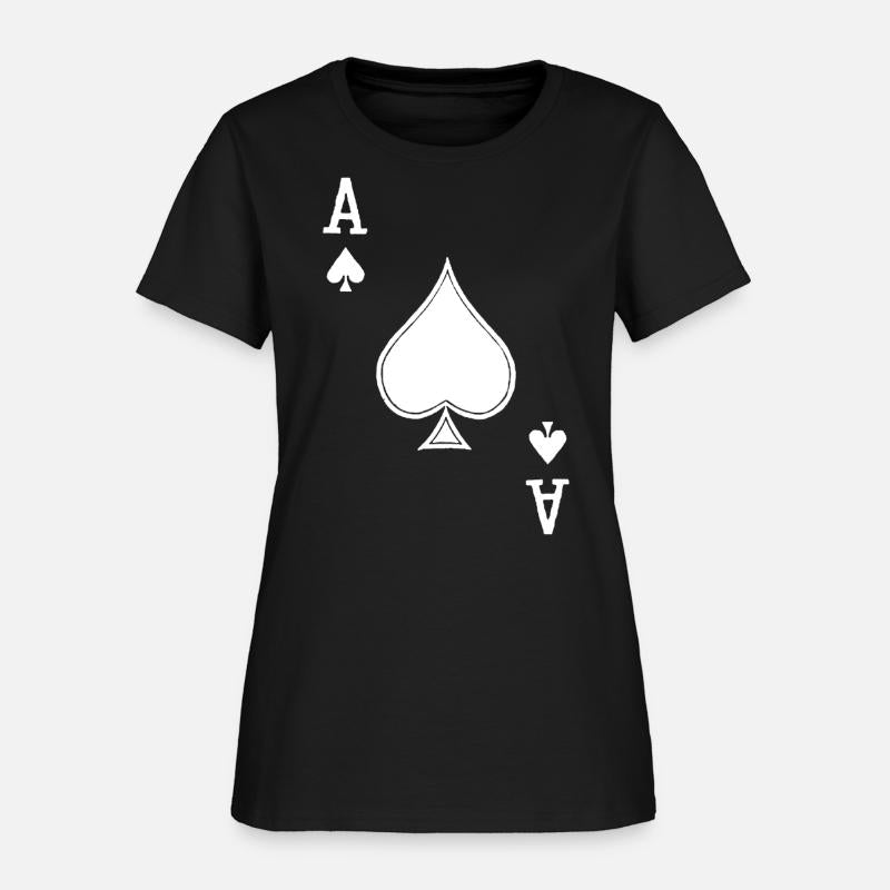 Distressed Ace Of Spades Graphic Tees for Men Wome