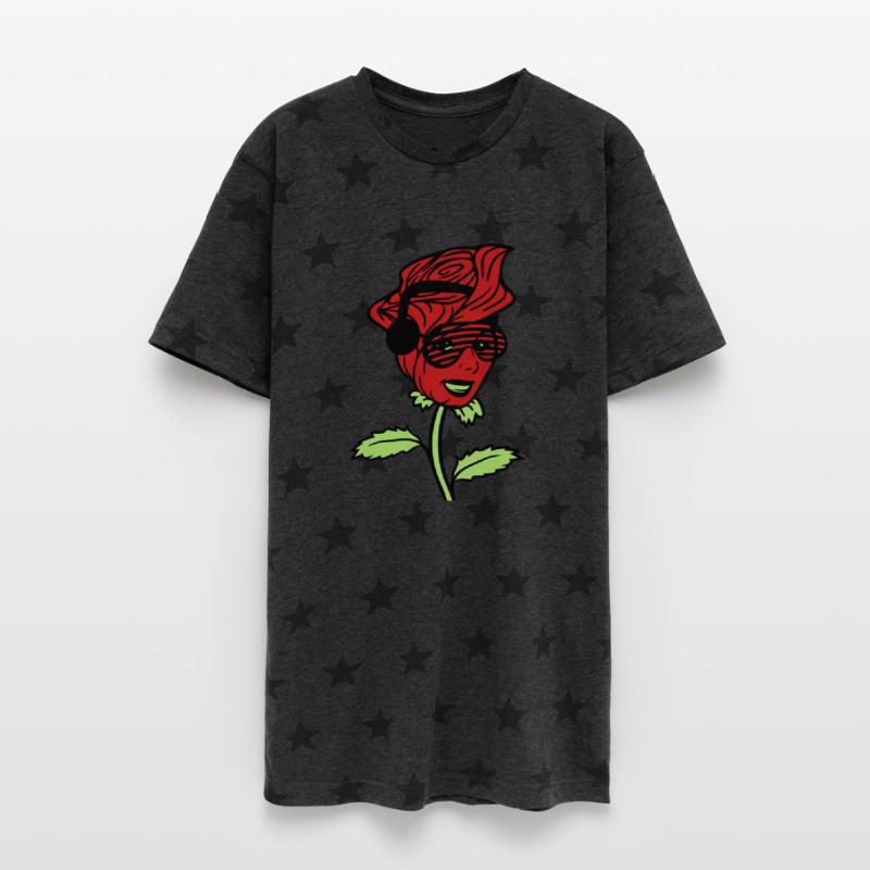 DJ Female Face Rose Flower Nature Blossoms Woman