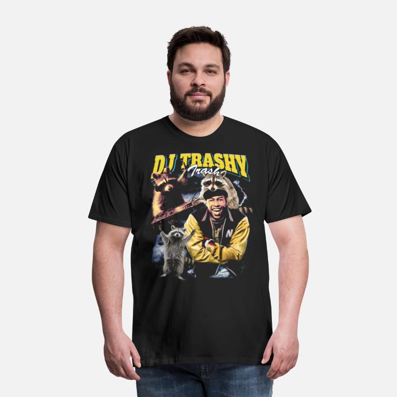 DJ Trashy Trash Funny Raccoon Bootleg T-Shirt