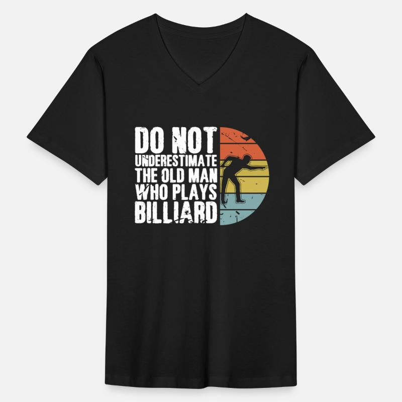 Do Not Underestimate Old Man Plays Billiard Pool