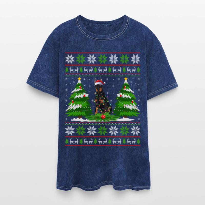 Doberman Dog Christmas Tree Lights