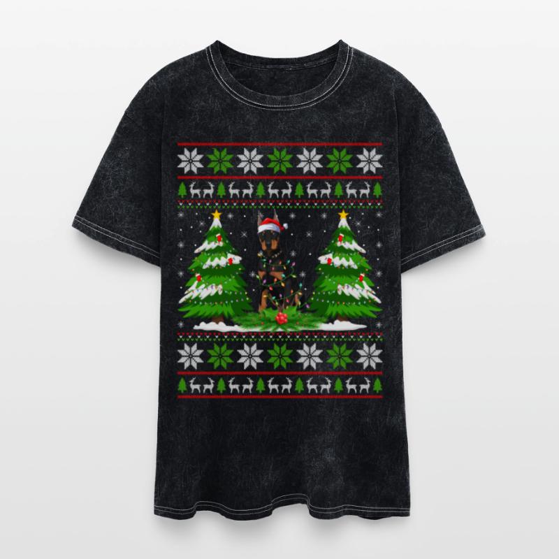Doberman Dog Christmas Tree Lights