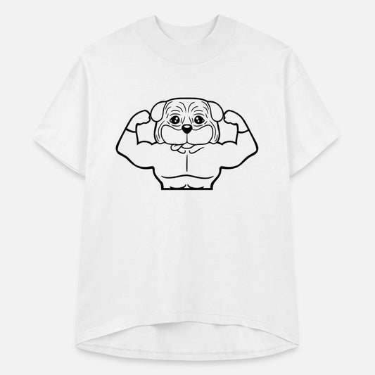 Dog Bodybuilder Strong Muscles Gym Weightlifting