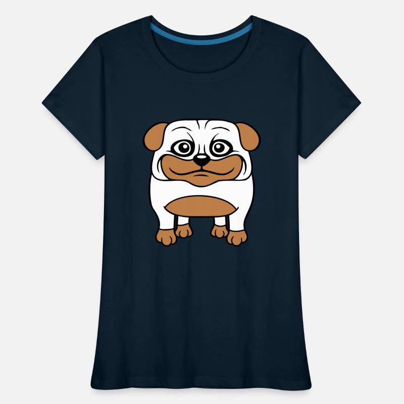 Dog Pug Small Cute Thick Lovely Happy Comic Fun