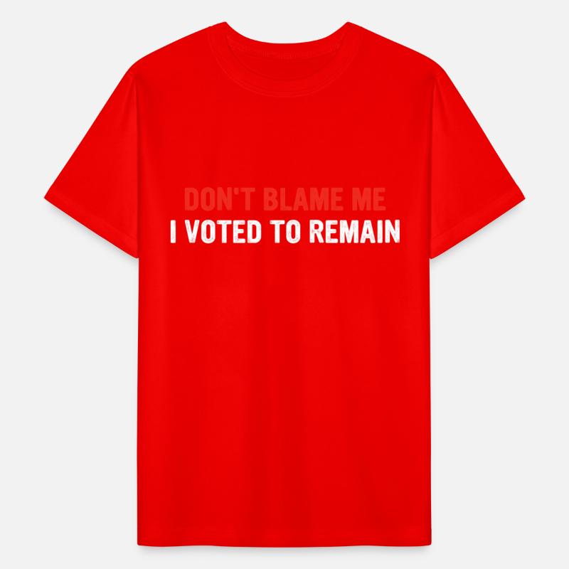 Don't Blame Me I Voted To Remain