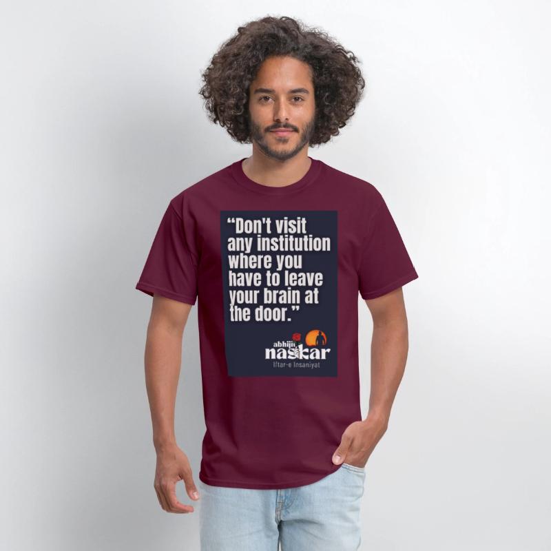 "Don't leave your brain at the door." Naskar