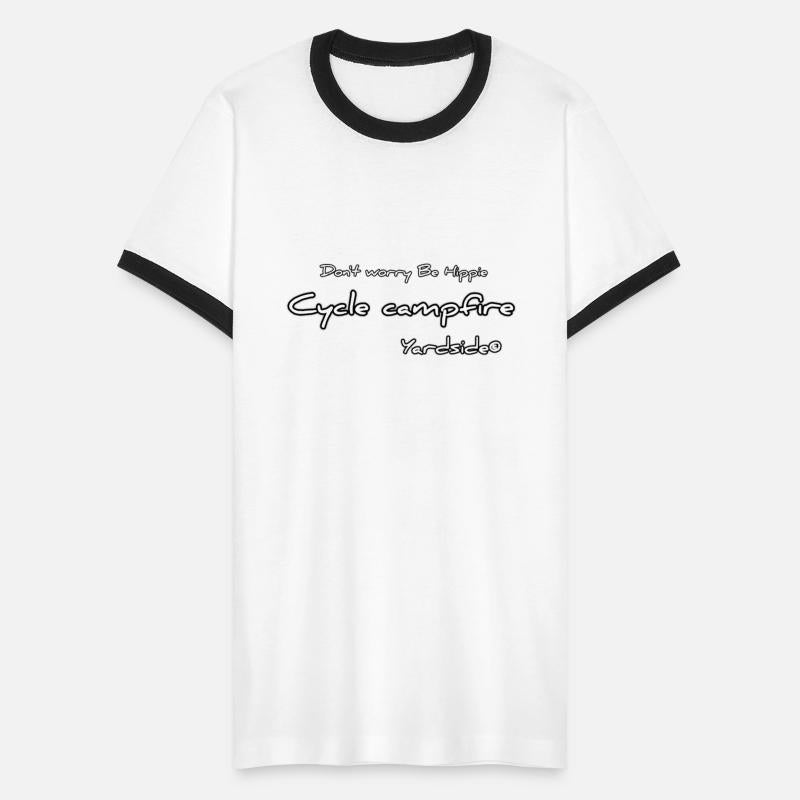 Don't worry Be Hippie Cycle campfire Yardside