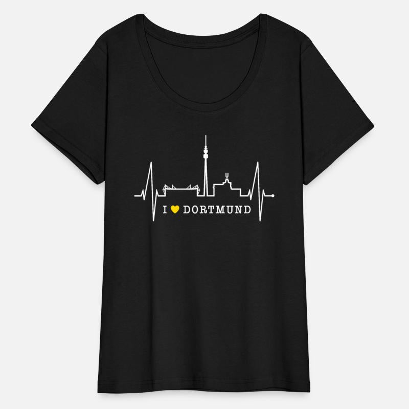 Dortmund Skyline Heartbeat Love Red Heart Ruhrpott