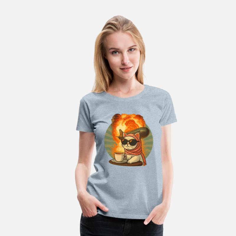 Dramatic Cat Sipping Coffee in Style