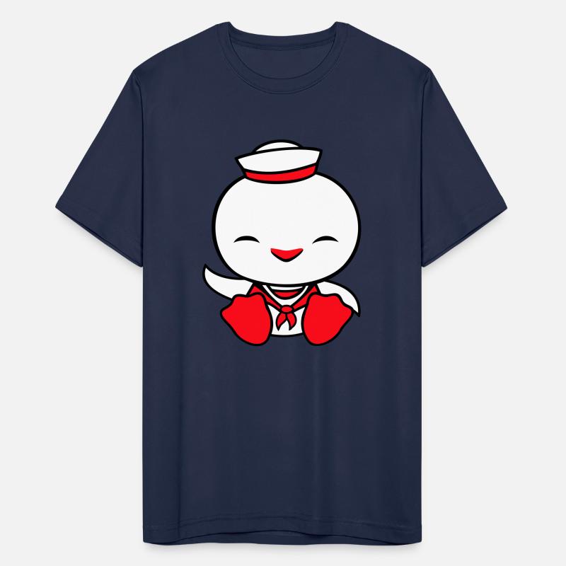 Duck sailor sailor hat waving happily fisherman