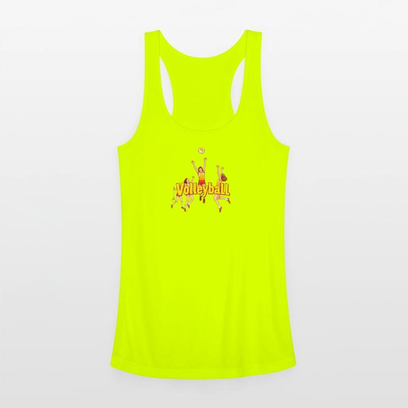 Dynamic Volleyball Team Illustration