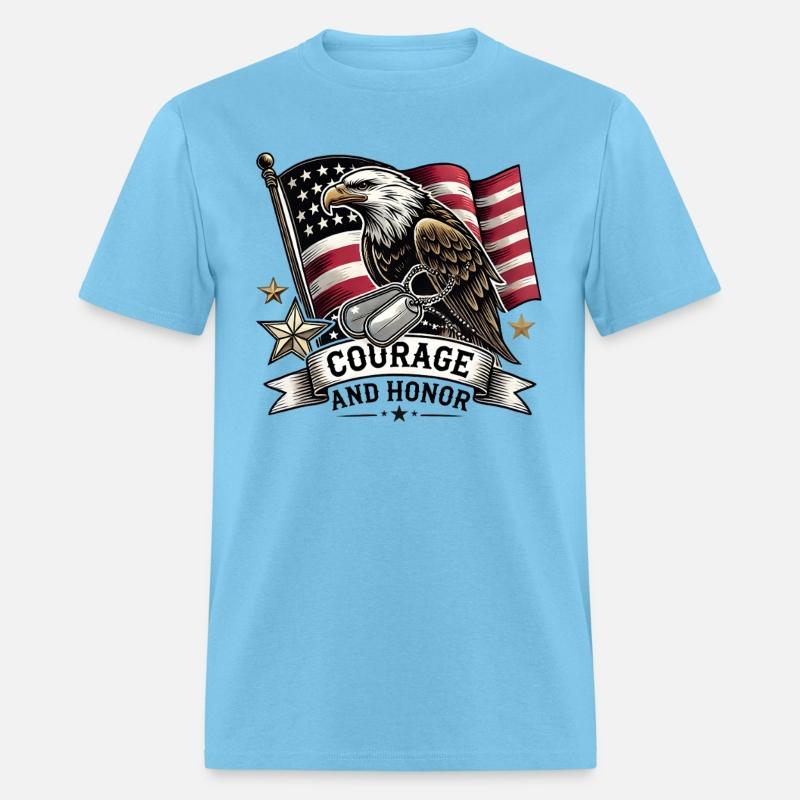 Eagle and Dog Tags Courage