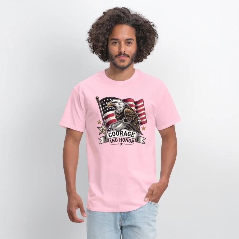 Eagle and Dog Tags Courage