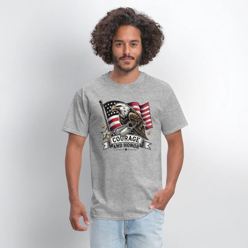 Eagle and Dog Tags Courage