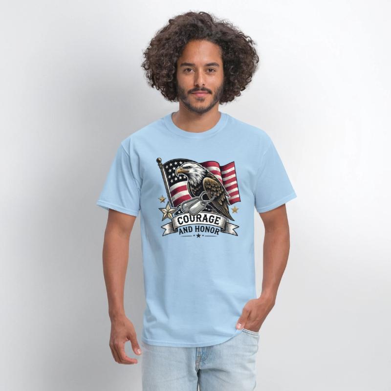 Eagle and Dog Tags Courage