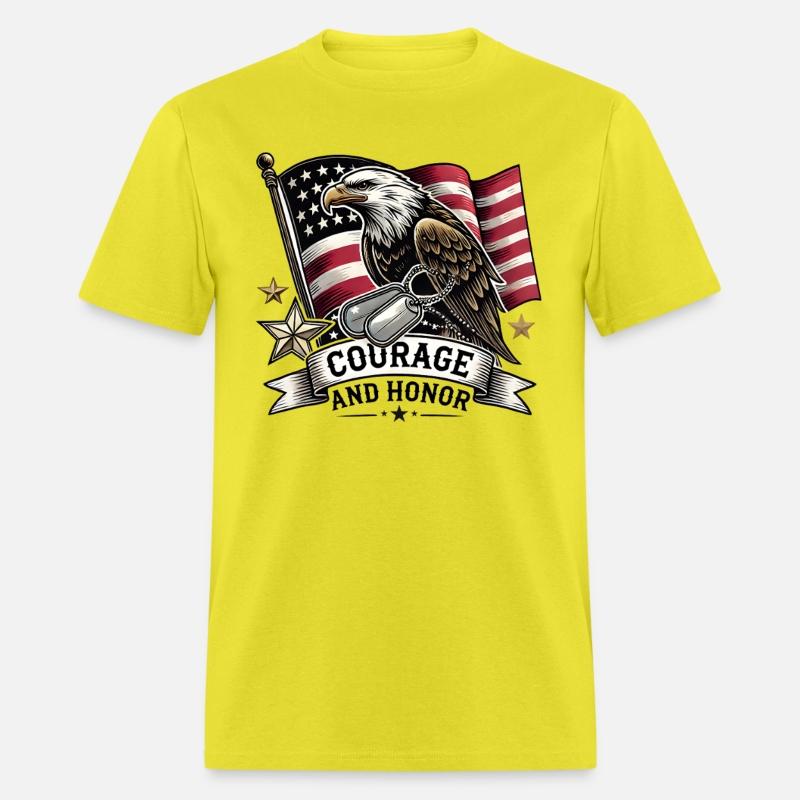 Eagle and Dog Tags Courage
