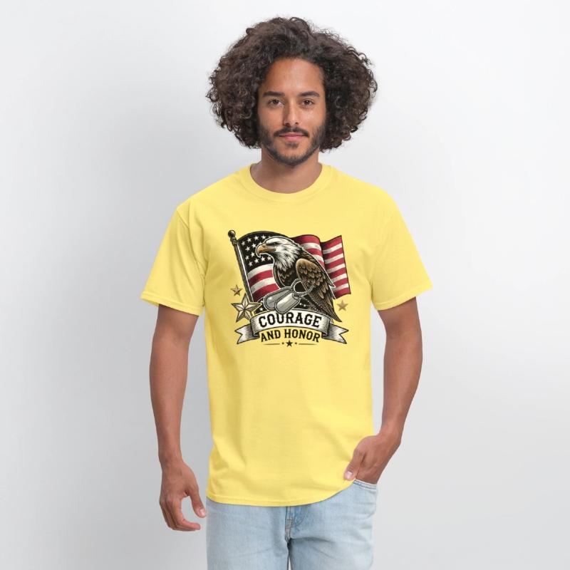 Eagle and Dog Tags Courage