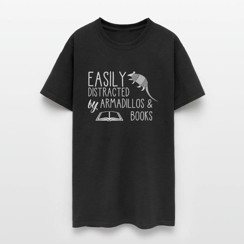 EASILY DISTRACTED by ARMADILLOS & BOOKS