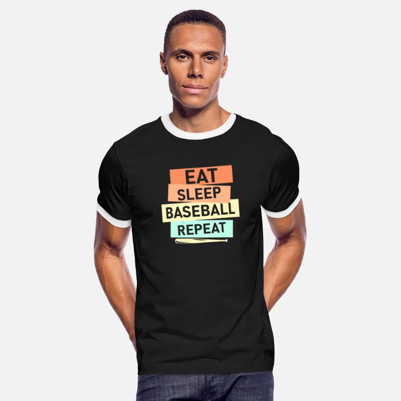 Eat Sleep Baseball Repeat Softball Sport Fan