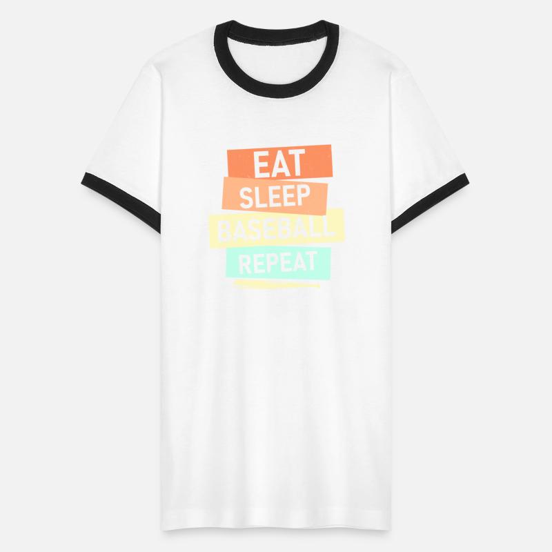 Eat Sleep Baseball Repeat Softball Sport Fan