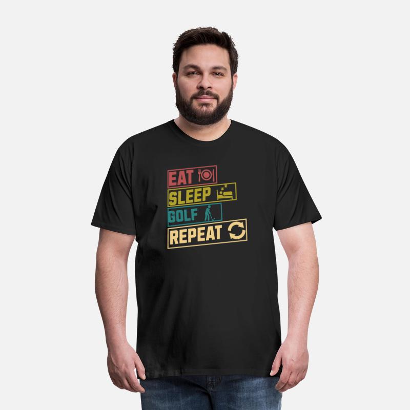 Eat sleep golf repeat hobby