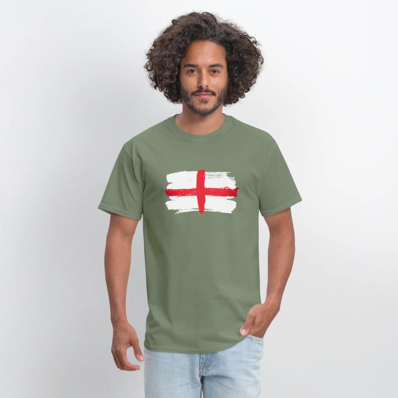 England Flag Paint Style