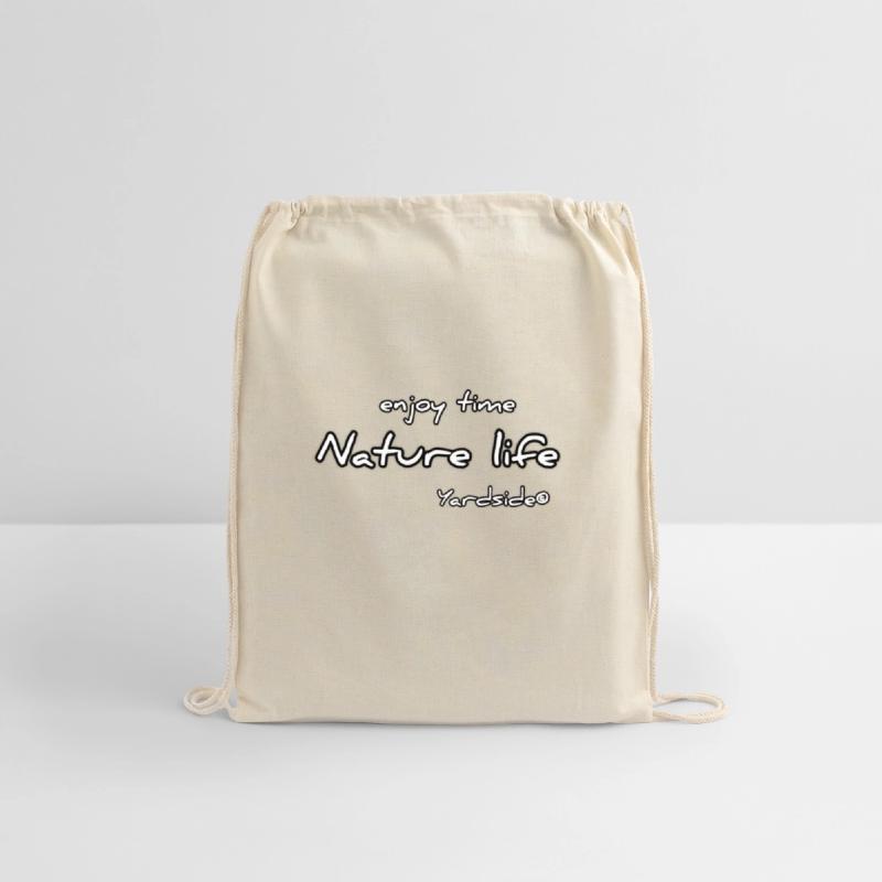 enjoy time nature life Yardside font logo white