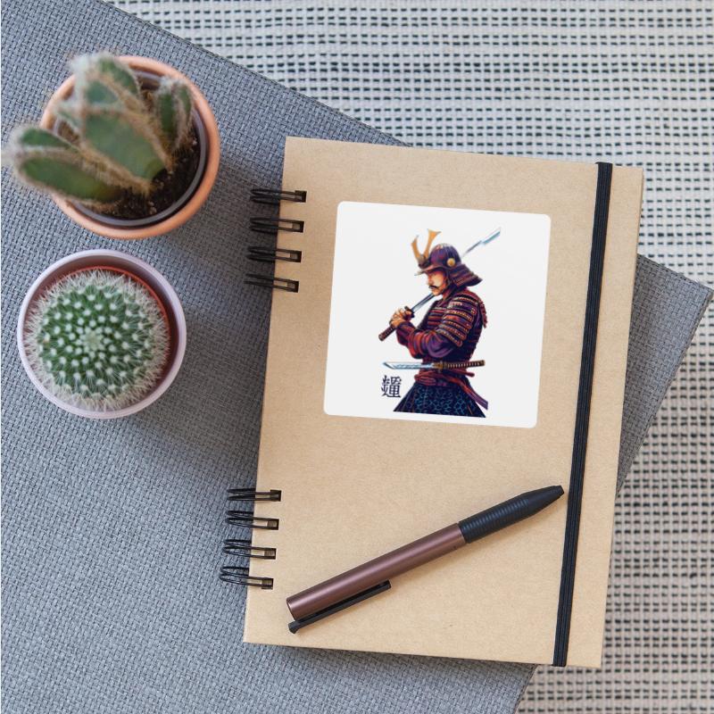 Epic Japanese Samurai Warrior Illustration