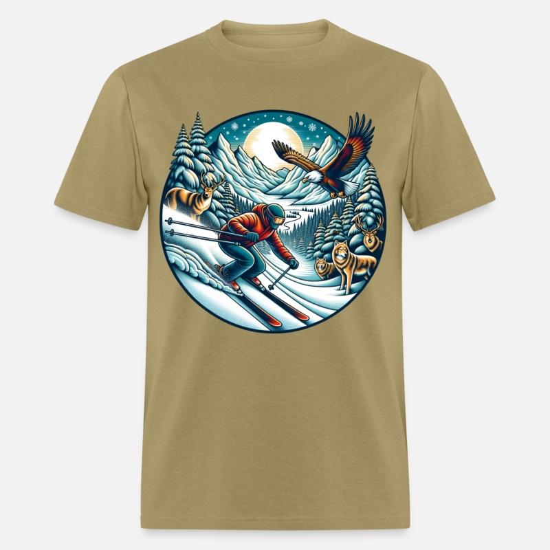 Epic Mountain Ski Adventure with Wildlife