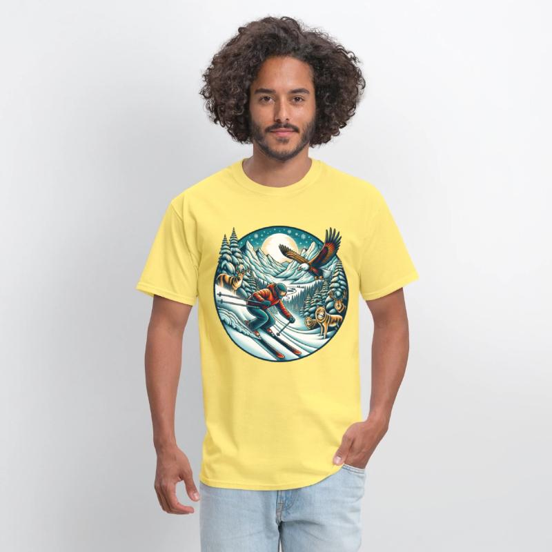 Epic Mountain Ski Adventure with Wildlife