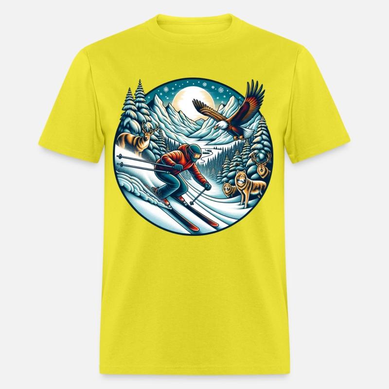 Epic Mountain Ski Adventure with Wildlife