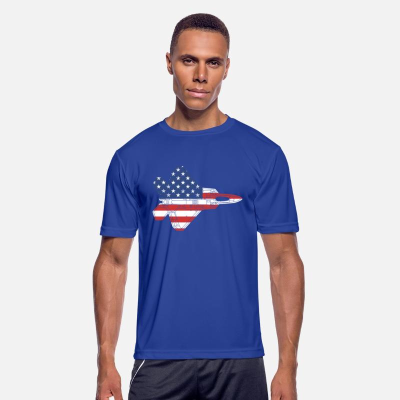 F-22 Raptor Fighter Jet Airplane American Flag F22