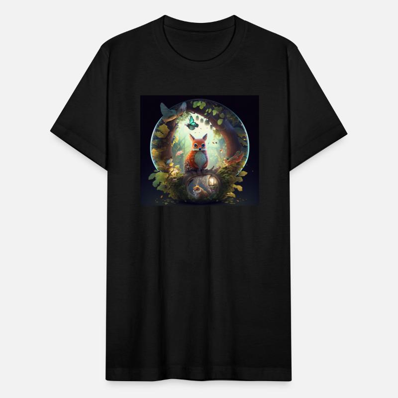 Fantastic travel through a magical fairy forest