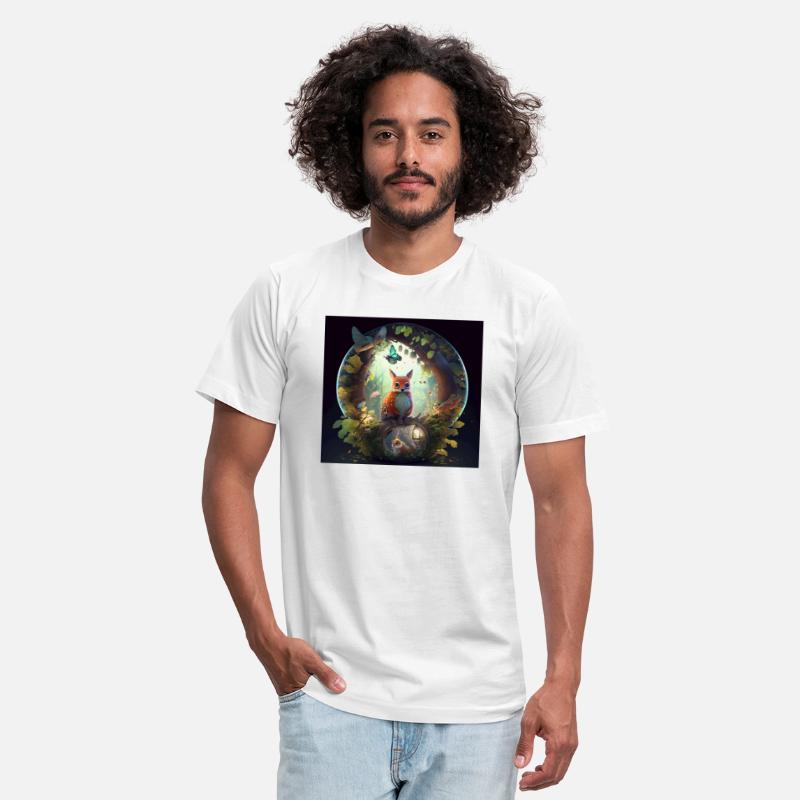 Fantastic travel through a magical fairy forest