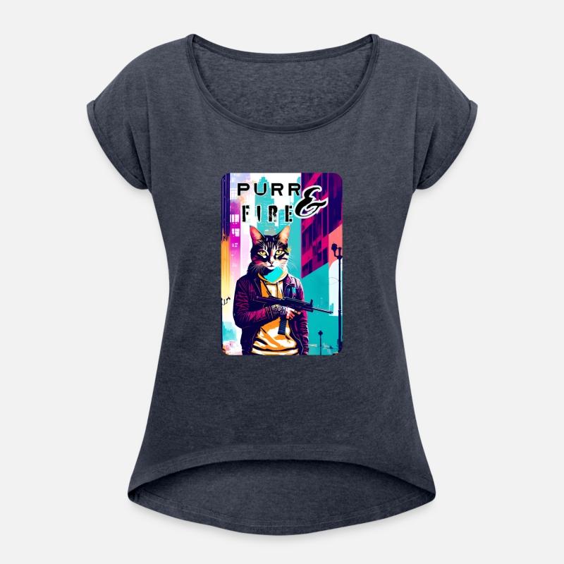 Feline Fury: A Gun-Toting Cat Design 5