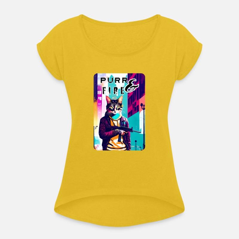 Feline Fury: A Gun-Toting Cat Design 5