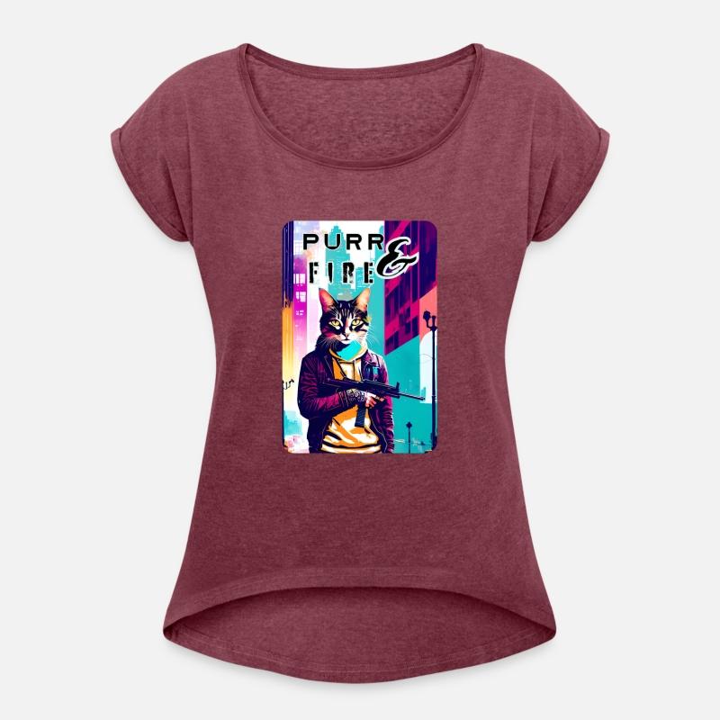 Feline Fury: A Gun-Toting Cat Design 5