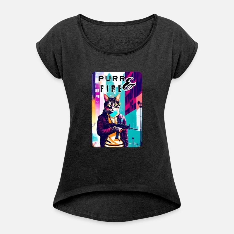 Feline Fury: A Gun-Toting Cat Design 5