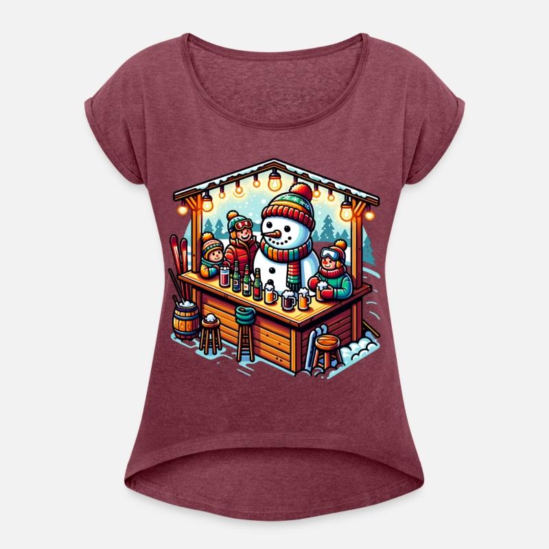 Festive Winter Wonderland Snowman Gathering