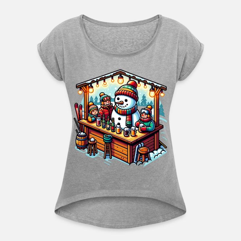 Festive Winter Wonderland Snowman Gathering