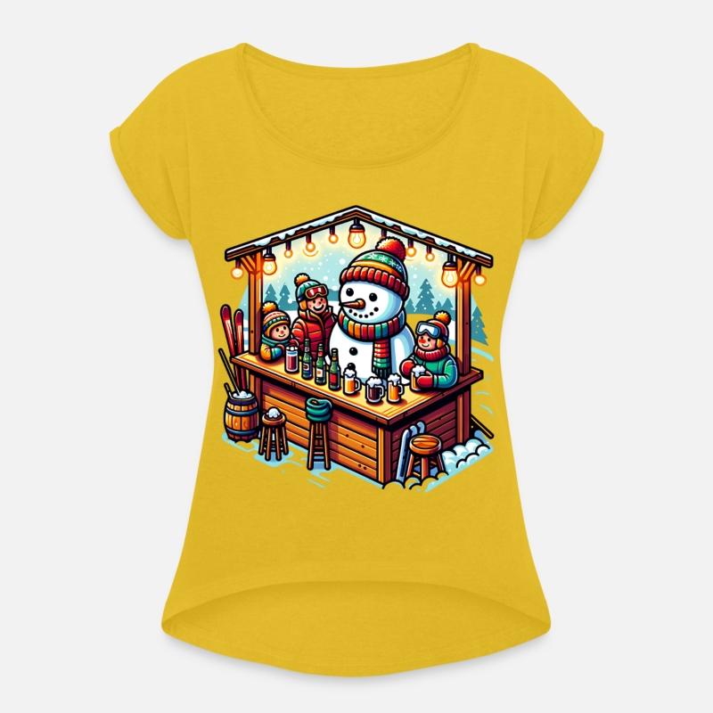 Festive Winter Wonderland Snowman Gathering