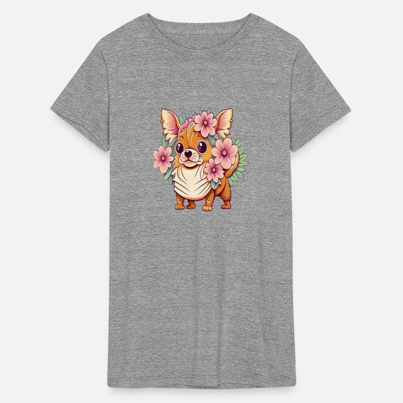 Floral Elegance: Silky Terrier Bloom